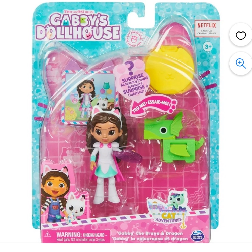 Gabby's Dollhouse Gabby the Brave & Dragon Cat Adventures Set